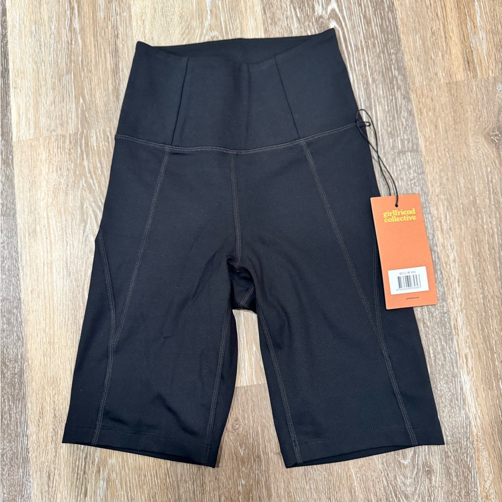 Girlfriend Collective Black Bike Shorts